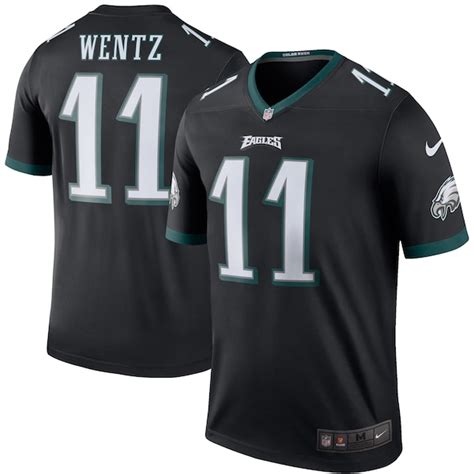 Carson Wentz Philadelphia Eagles Nike Color Rush Legend Jersey Black