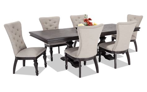 Riverdale 7 Piece Dining Set With Upholstered Chairs Dining Room Sets