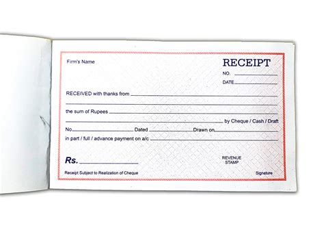 Lrs Cash Receipt Book 50 Sheets Pack Of 3 Office Products