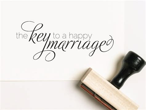 The Key To A Happy Marriage Favor Stamp Happy Marriage Stamp