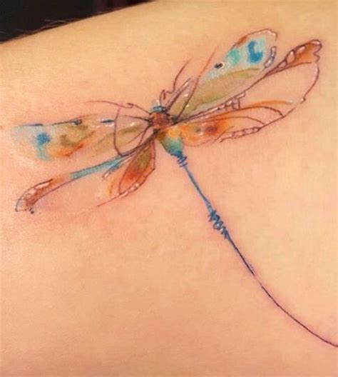 Watercolor Dragonfly Tattoo Designs Viraltattoo