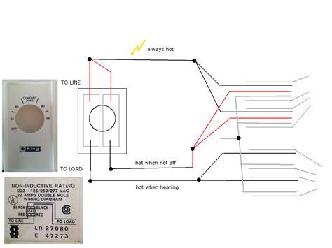 Wiring Installing Double Pole Line Voltage Thermostat Love