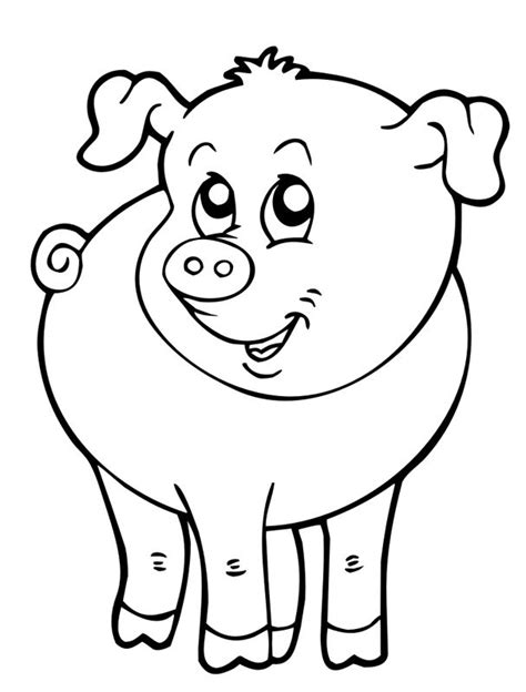 Ausmalbild Schwein Tiere Farm Animal Coloring Pages Animal Coloring