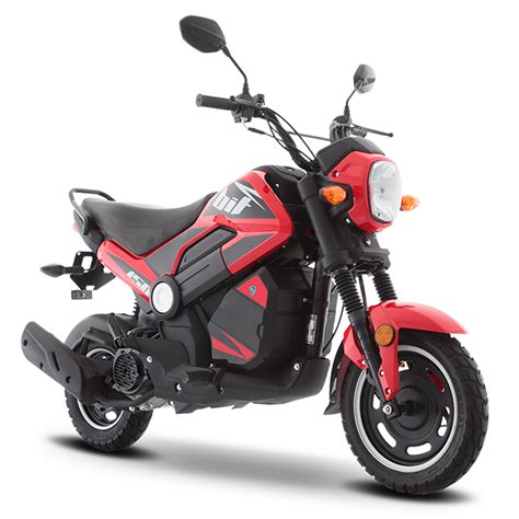 Bicimex Detalles Motocicleta Italika Bit 150 Cc Crossover Rojo Con Negro