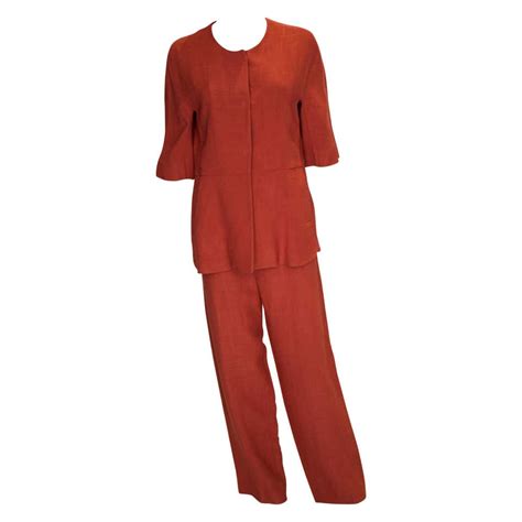 Marni Burnt Orange Trouser Suit For Sale At 1stdibs Burnt Orange Pant