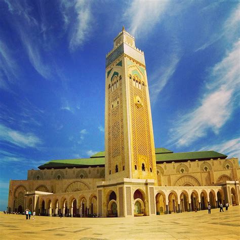 An Incredible Site The King Hassan Ii Mosque Towering At Ft In