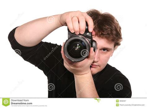 Photographer With Camera 2 Royalty Free Stock Photography - Image: 3658497