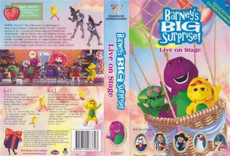 Barney S Big Surprise Live On Stage Vhs Tape Ebay Sexiz Pix