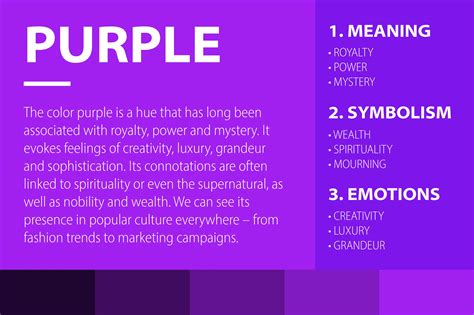 Meaning Of Color Purple What Does The Color Purple Mean Creativebooster
