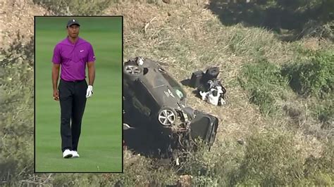 Tiger Woods Seriously Injured In Car Crash Near Los Angeles Youtube