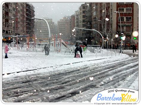 Barcelona 2017 - Pictures snow Barcelona