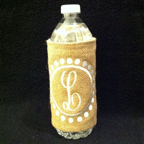 Personalized Water Bottle Koozie This One Is Burlap You Have You