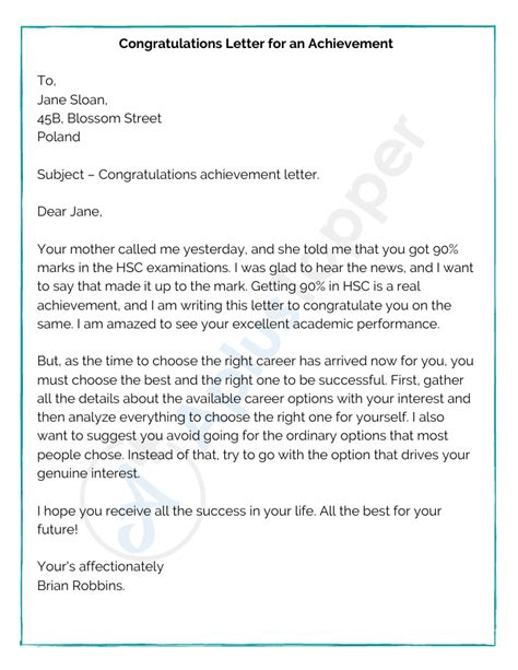 11 Sample Congratulation Letters Format Examples And How To Write