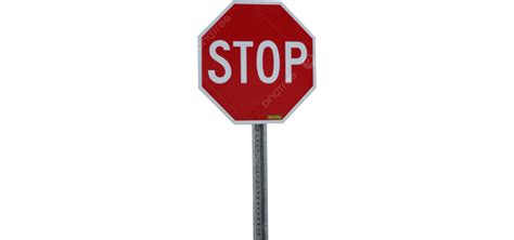Red Warning Stop Sign Octagon Octagon Halt Advice Png Transparent
