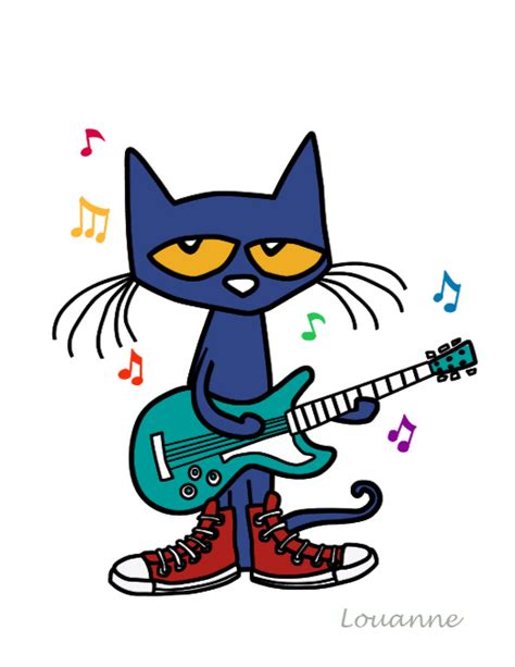 Pete The Cat Cat Stickers Pete The Cats Clip Art Library