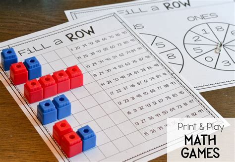 Place Value Print And Play Games Susan Jones Play Math Play Math Games Math Games