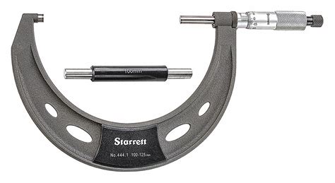 Starrett Mechanical Outside Micrometer Range 100 Mm To 125 Mm