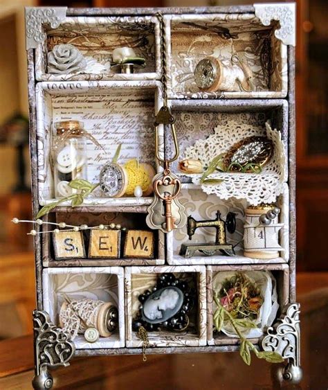 The Art Of Wall Display · Cozy Little House Shadow Box Art Crafts