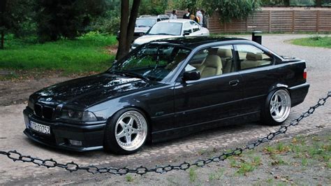 Black Bmw E36 Coupe On 17″ Bbs Kerscher Rx 95″21540 And 11″ 24535