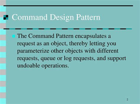 Ppt Command Design Pattern Powerpoint Presentation Free Download