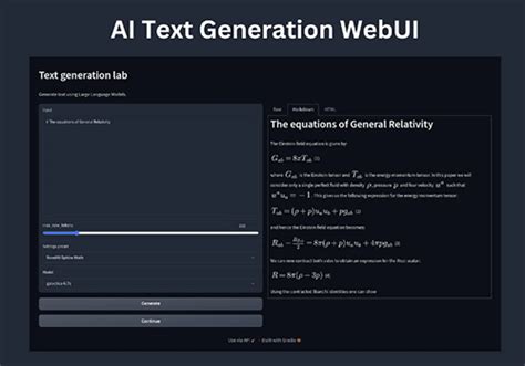 Text Generation WebUI开源大语言模型本地部署教程 1552分享