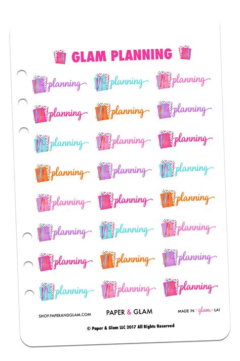 Glam Planning Digital Planner Stickers Paper And Glam Planners