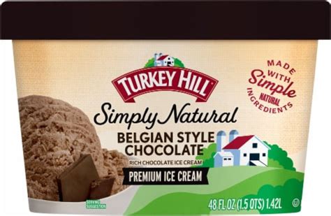 Turkey Hill Simply Natural Belgian Style Chocolate Ice Cream 48 Fl Oz