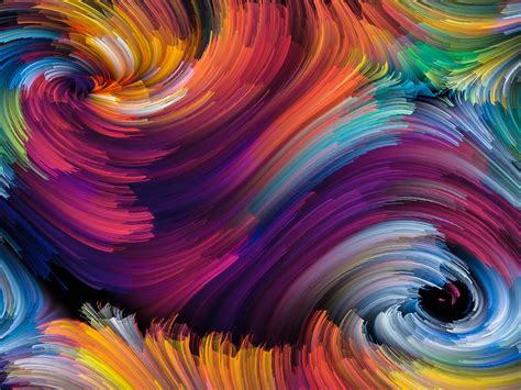 Colorful Spiral Movements Abstract Art 4k Abstract Hd