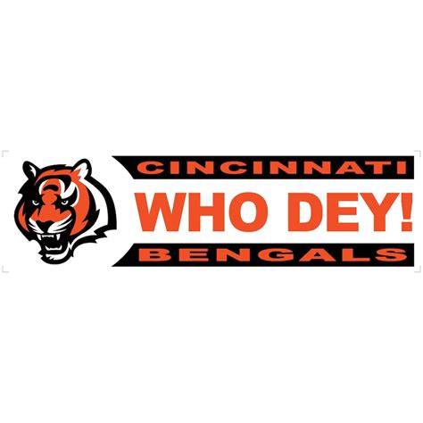 Cincinnati Bengals 3 X 10 Xpression Full Color Decal