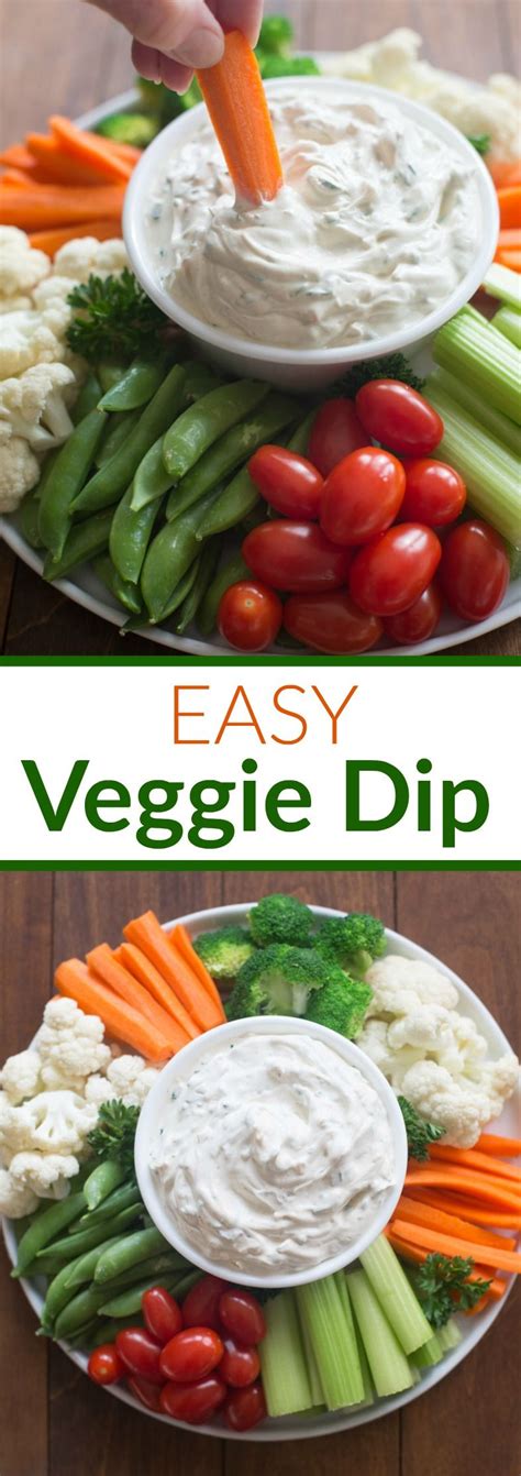 Easy Vegetable Dip Made With Just 4 Simple Ingredients Serve It With