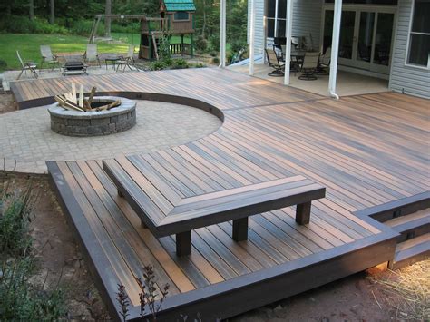 How To Build A Fire Pit On A Wood Deck Builders Villa