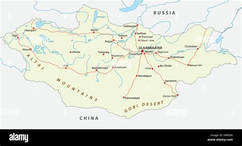 Mongolia Railway Map