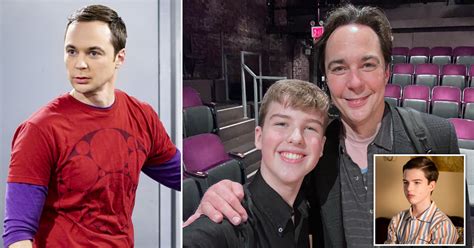 The Big Bang Theorys Jim Parsons Reunites With Young Sheldon Co Star