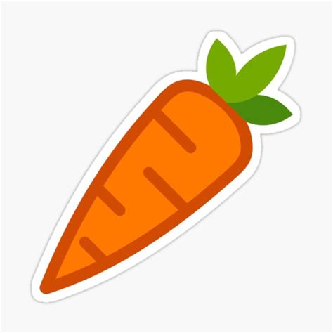Carrot Sticker For Sale By Illusteek Redbubble