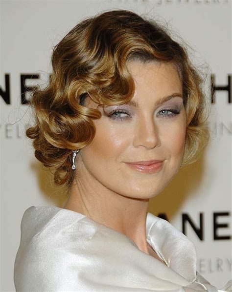 Ellen Pompeo A Departure From Her Long Layered Look To A Short Curls