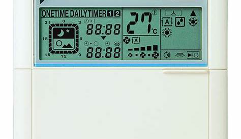 daikin thermostat brc1e73 manual