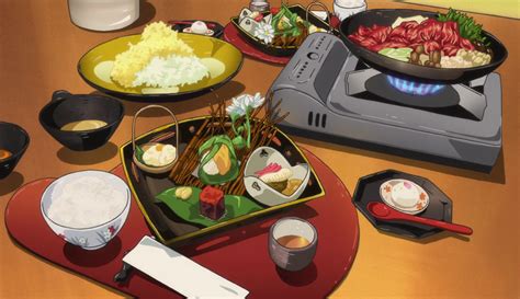 Food In Anime Japanese Food Illustration Anime Food Art