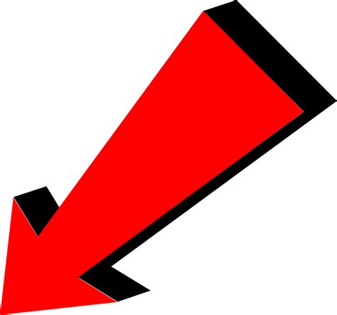 Arrow Red Pointing Bottom Left Transparent Png Stickpng