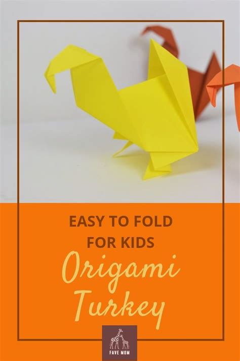 Thanksgiving Origami Turkey For Kids Fave Mom Origami Turkey Kids