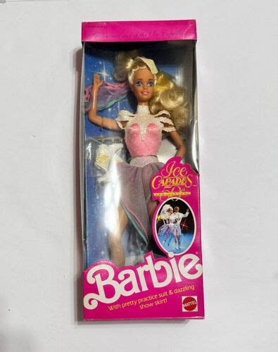 barbie ice capades doll 50th anniversary 1989 mattel 7365 nrfb 74299073656 ebay