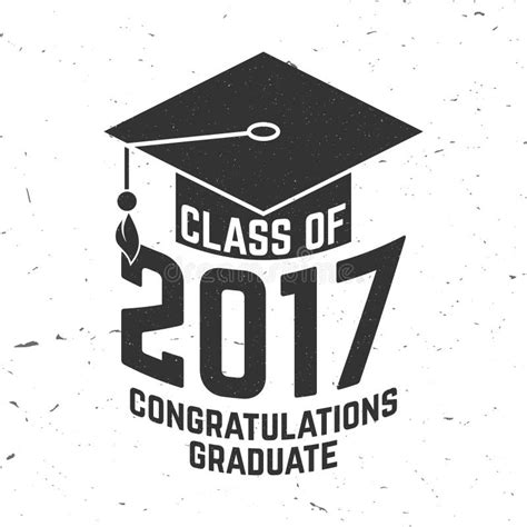 Vector Class Of 2017 Badge Stock Vector Illustration Of Honors