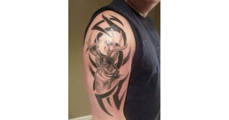 Best tribal deer tattoo design ideas the deer possesses a majestic appearance thanks to its antlers. Hunting tattoos, Deer tattoo, Deer tattoo designs