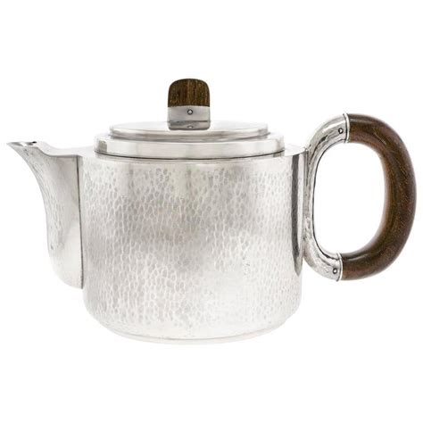 Art Deco 830 Fineness Silver Teapot Norway From A Unique Collection