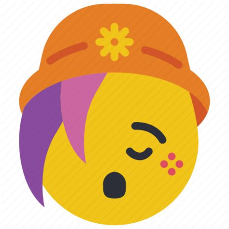 Beanie Emojis Emotion Girl Oh Smiley Icon Download On Iconfinder