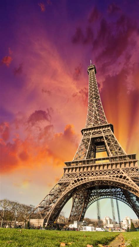 Eiffel Tower Paris France Tourism Travel Vertical Fondos De