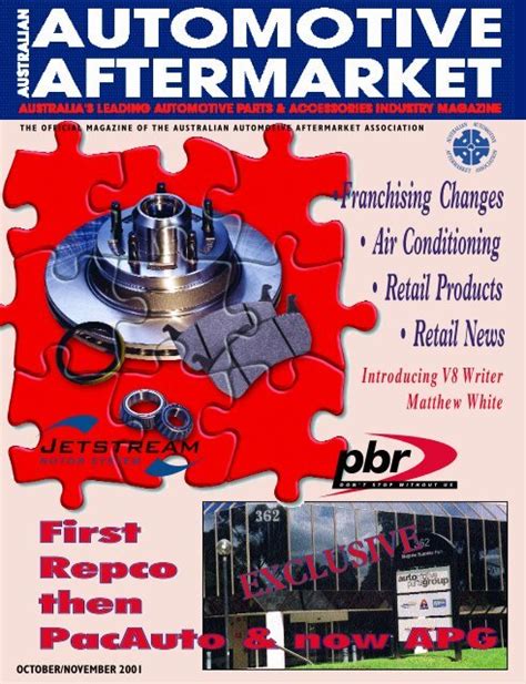 Octobernovember 2001 Australian Automotive Aftermarket Magazine