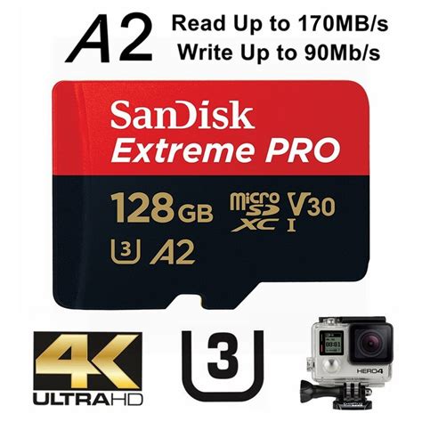 Sandisk Extreme Pro 128gb Micro Sd Sdxc Card Flash Trend