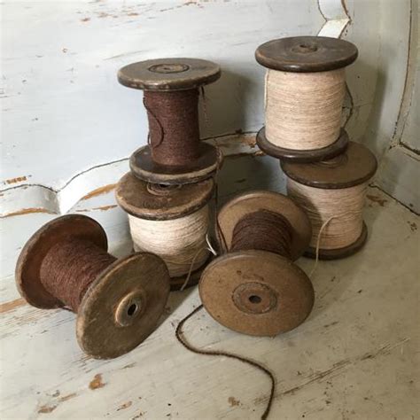 Antique Spools Of Yarn