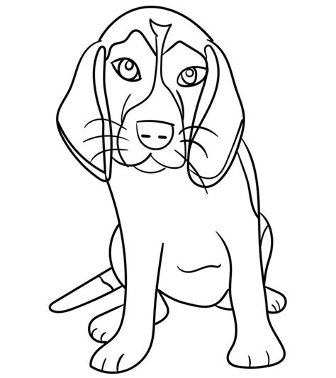 Beagle Coloring Pages Printable Top 25 Free Printable Dog Coloring