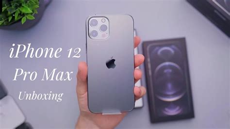 Graphite Iphone 12 Pro Max Unboxing Global Version Youtube